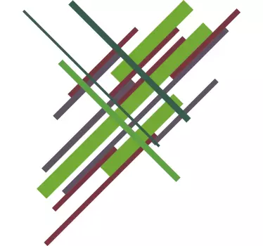 T-shirt med livliga färgglada ränder - Tenstickers