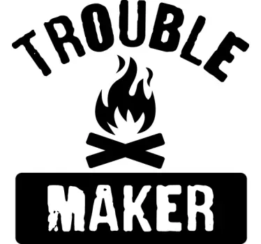 Trouble maker kul t-shirt - Tenstickers