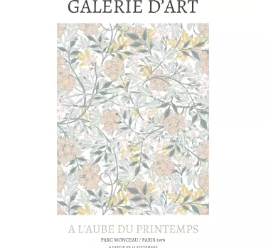 Floral galerie d'art t-shirt - Tenstickers