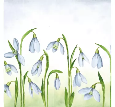 Vackra snödroppar blomma design t-shirt - Tenstickers