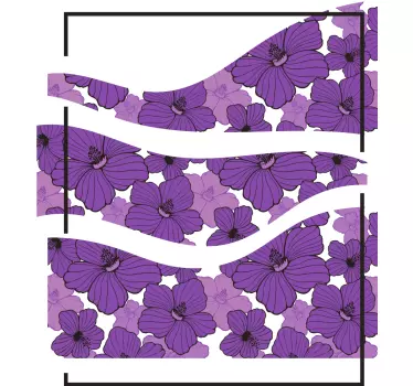 Mors och dotter t-shirt med blommönster elegans - Tenstickers