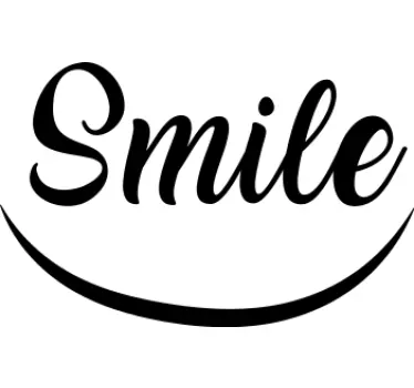 Smile quote kläder t-shirt - Tenstickers