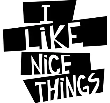 Jag gillar fina saker t-shirt - Tenstickers