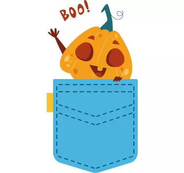 Pumpa pocket boo barn t-shirt - Tenstickers
