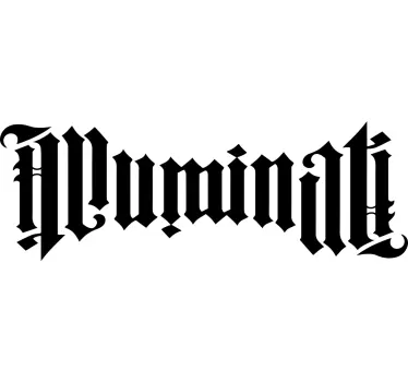 Illuminati ambigram t-shirt - Tenstickers