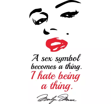Bold lip statement t-shirt - Tenstickers