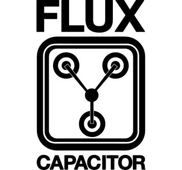 Flux capacitor koncept t-shirt - Tenstickers