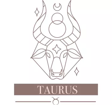 Minimal taurus graphic t-shirt - Tenstickers