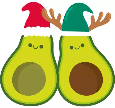 Avokado jul t-shirt - Tenstickers