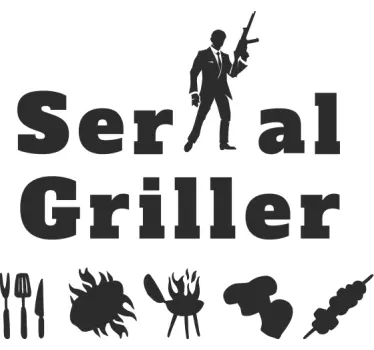 Serial griller humor t-shirt - Tenstickers