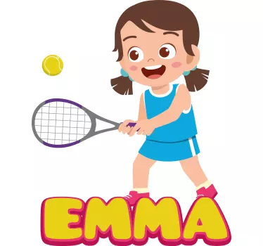 Tennisspelare med namn barn t-shirt - Tenstickers