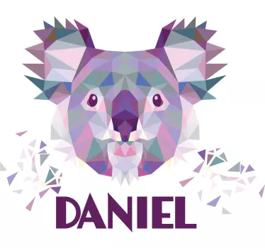 Bebis t-shirt koalaansikte konst - Tenstickers