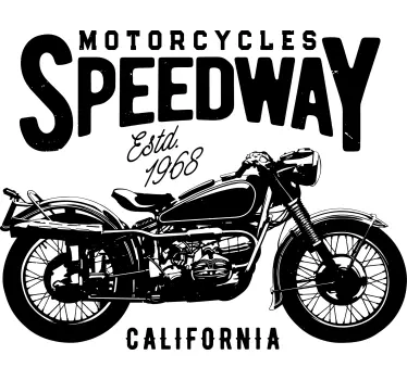 Motorcykel speedway kalifornien t-shirt - Tenstickers