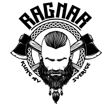 Ragnar lodbrok personlig anpassad t-shirt - Tenstickers