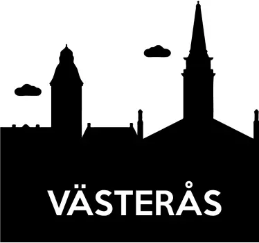 Skyline "västerås" t-shirt - Tenstickers