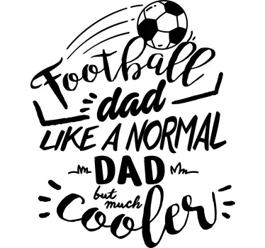 Jag är en fotbollspappa fars dag t-shirt - Tenstickers