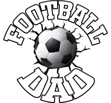 Fotboll pappa och son matchande tröjor - Tenstickers