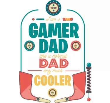 Gamer pappa fars dag t-shirt - Tenstickers