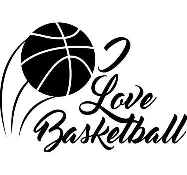 älskar basket t-shirt - Tenstickers
