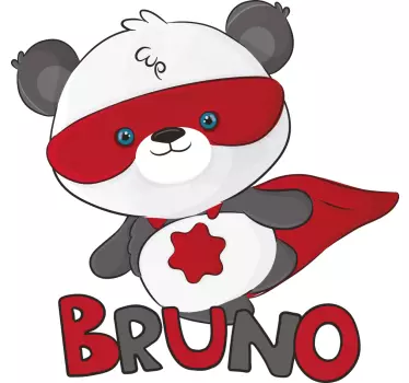 Superpanda barn t-shirt - Tenstickers