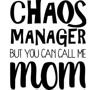 Kaos manager mamma mors dag tees - Tenstickers