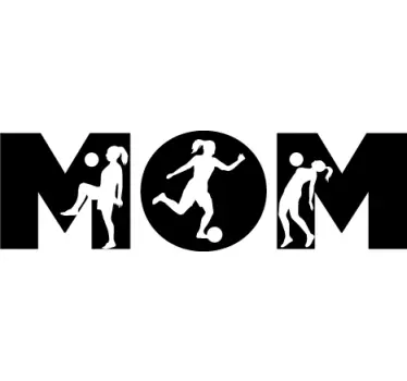 Mamma och dotter fotboll tshirts - Tenstickers
