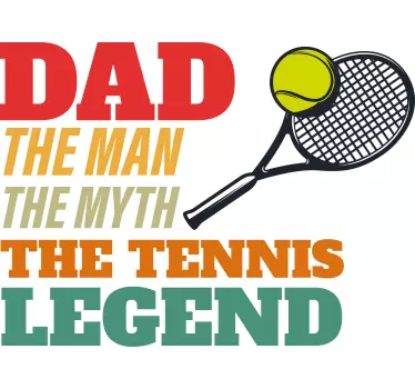 Pappa tennislegenden T-shrits - Tenstickers