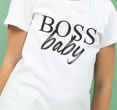 Boss dam och baby skjorta mor och dotter skjorta - Tenstickers
