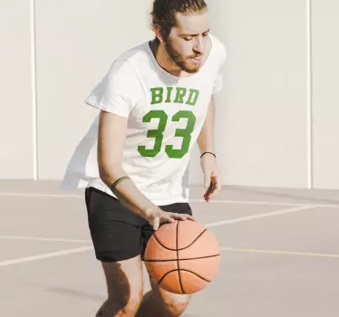 Larry bird 33 t-shirt - Tenstickers