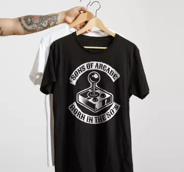 80s arcade gamers unite t-shirt - Tenstickers