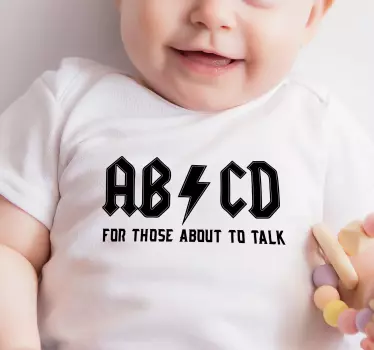 Abcd för dem att prata barn skjorta - Tenstickers