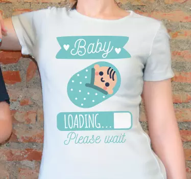 Baby laddningsstatus bebis t-shirt - Tenstickers