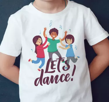 Barn som dansar t-shirt - Tenstickers