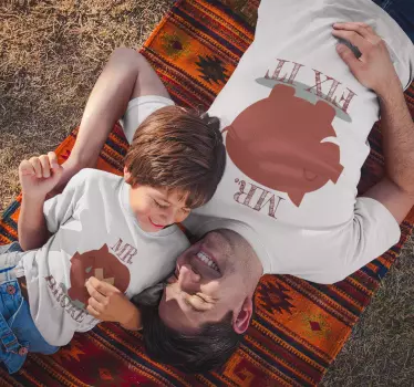Barn t-shirt familjens fixare kärlek - Tenstickers
