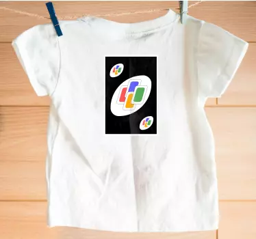 Barn t-shirt färgglada former visning - Tenstickers