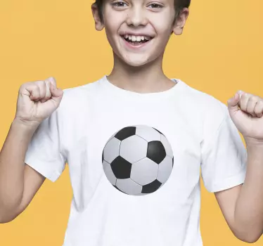 Barn t-shirt fotboll boll kul - Tenstickers