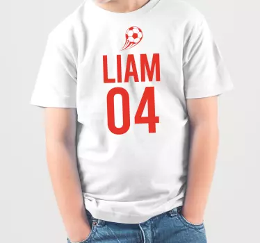 Barn t-shirt liam fotboll sport - Tenstickers