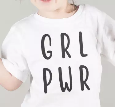 Barn t-shirt med stärkande budskap - Tenstickers