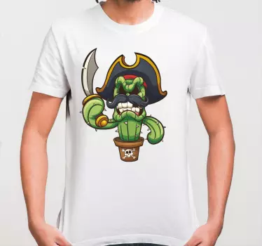 Barn t-shirt pirat kaktus karaktär - Tenstickers