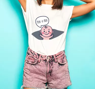 Barn t-shirt söt babyöverraskning - Tenstickers