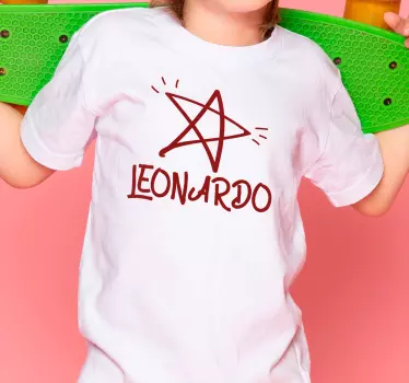 Barn t-shirt stjärnnamn inspiration - Tenstickers