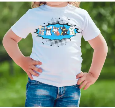 Barn t-shirt superhjältehundar kollektion - Tenstickers