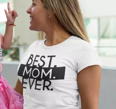 Bästa mamma någonsin t-shirt mors dag - Tenstickers