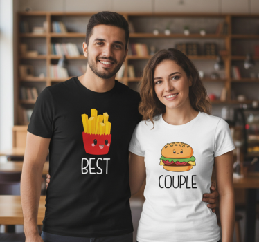 Bästa paret t-shirt - Tenstickers