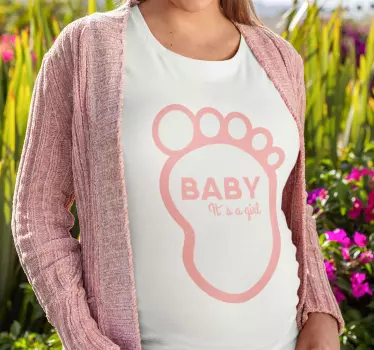 Bebis t-shirt fotavtrycksfirande - Tenstickers