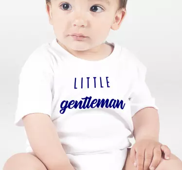 Bebis t-shirt liten gentleman outfit - Tenstickers