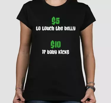 Bebis t-shirt magberörande design - Tenstickers