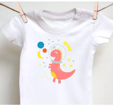 Bebis t-shirt rymd dino Äventyr - Tenstickers