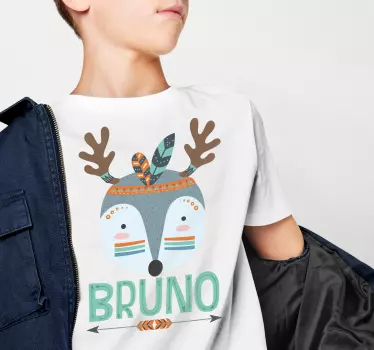 Bebis t-shirt söt djurkompis - Tenstickers