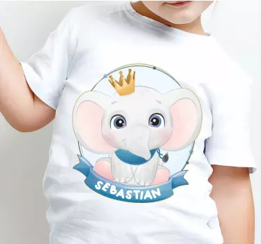 Bebis t-shirt söt elefant design - Tenstickers